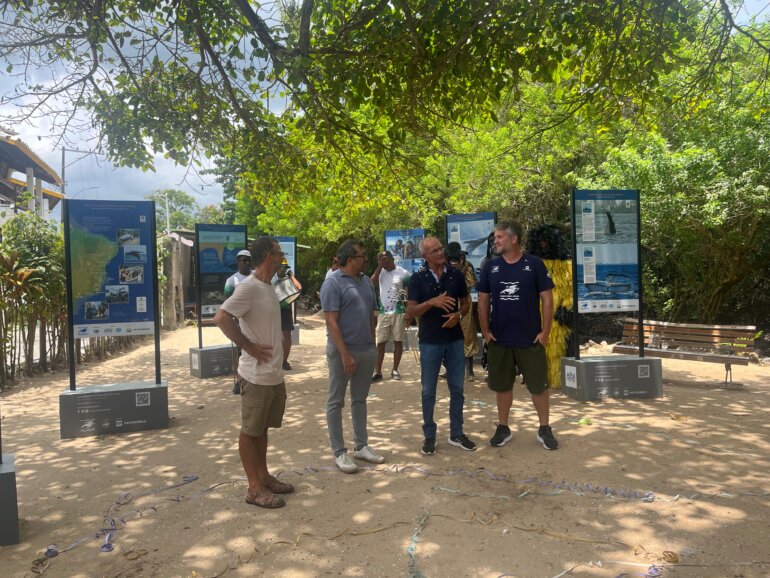Vera Cruz recebe exposição que revisita a história das baleias na BTS
